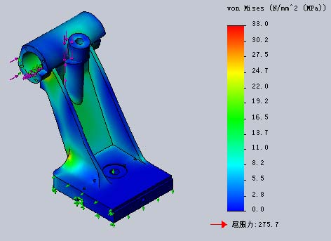 solidworks有限元分析(顶心座)样板_广州有道计